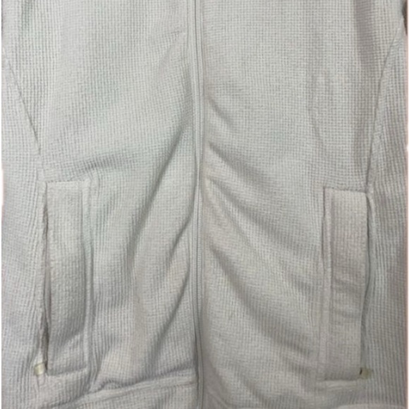 GUC! - ADIDAS Climawarm Cream Waffle zip up Sweatshirt Size Small - Picture 2 of 7